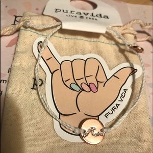 Pura Vida Pave Wave Coin Bracelet!